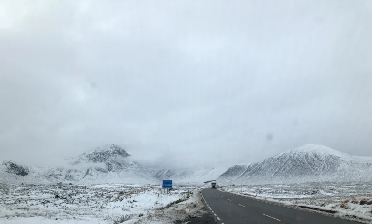 A82 road running through Glencoe