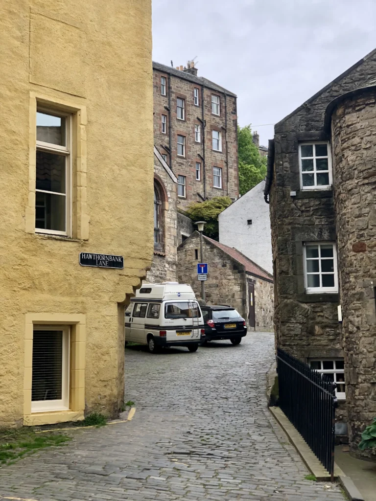 Dean Village in Edinburgh, Scotland