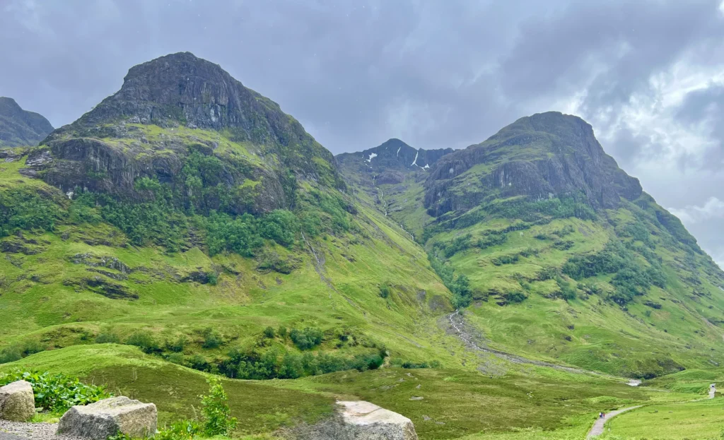 The Three Sisters mountains in Glencoe, Scottish Highlands