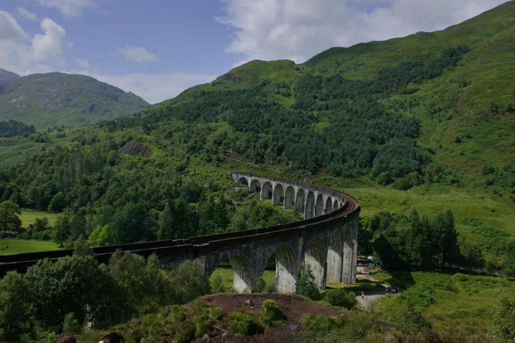 Glenfinnan Viaduct in the Scottish Highlands on a private tour from Edinburgh