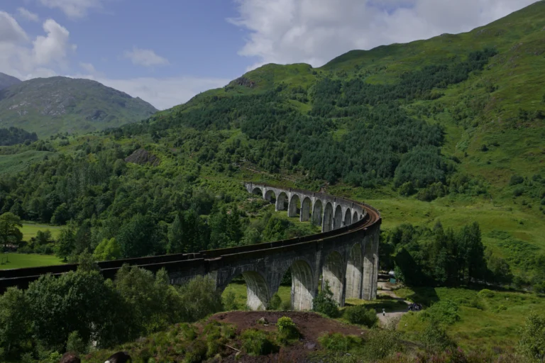 Glenfinnan Viaduct in the Scottish Highlands on a private tour from Edinburgh